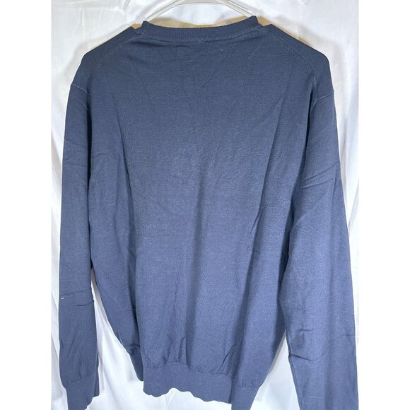 Perry Ellis Mens Tech Knit Pullover Sweater, Deep Sapphire, Size XL, NWT - Picture 2 of 4